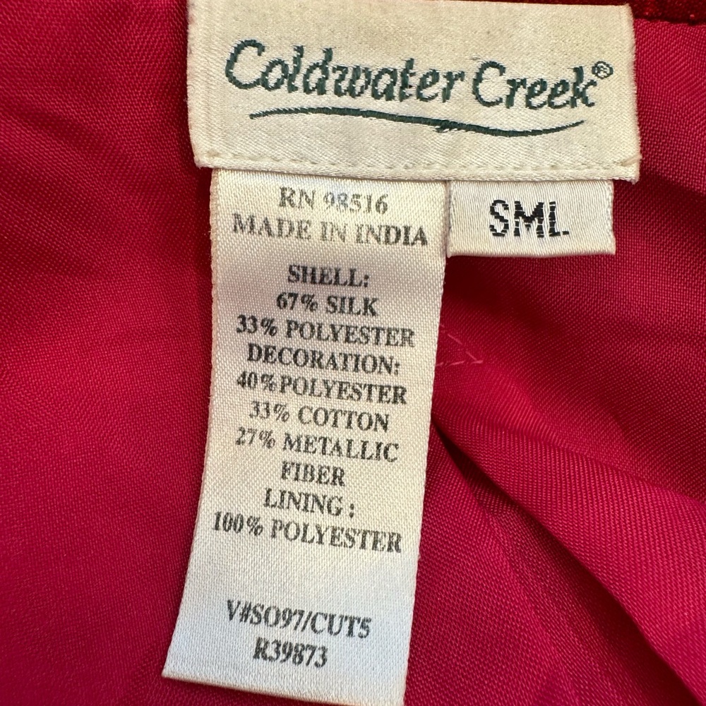 Coldwater Creek Silk Patchwork Jacket - image 5